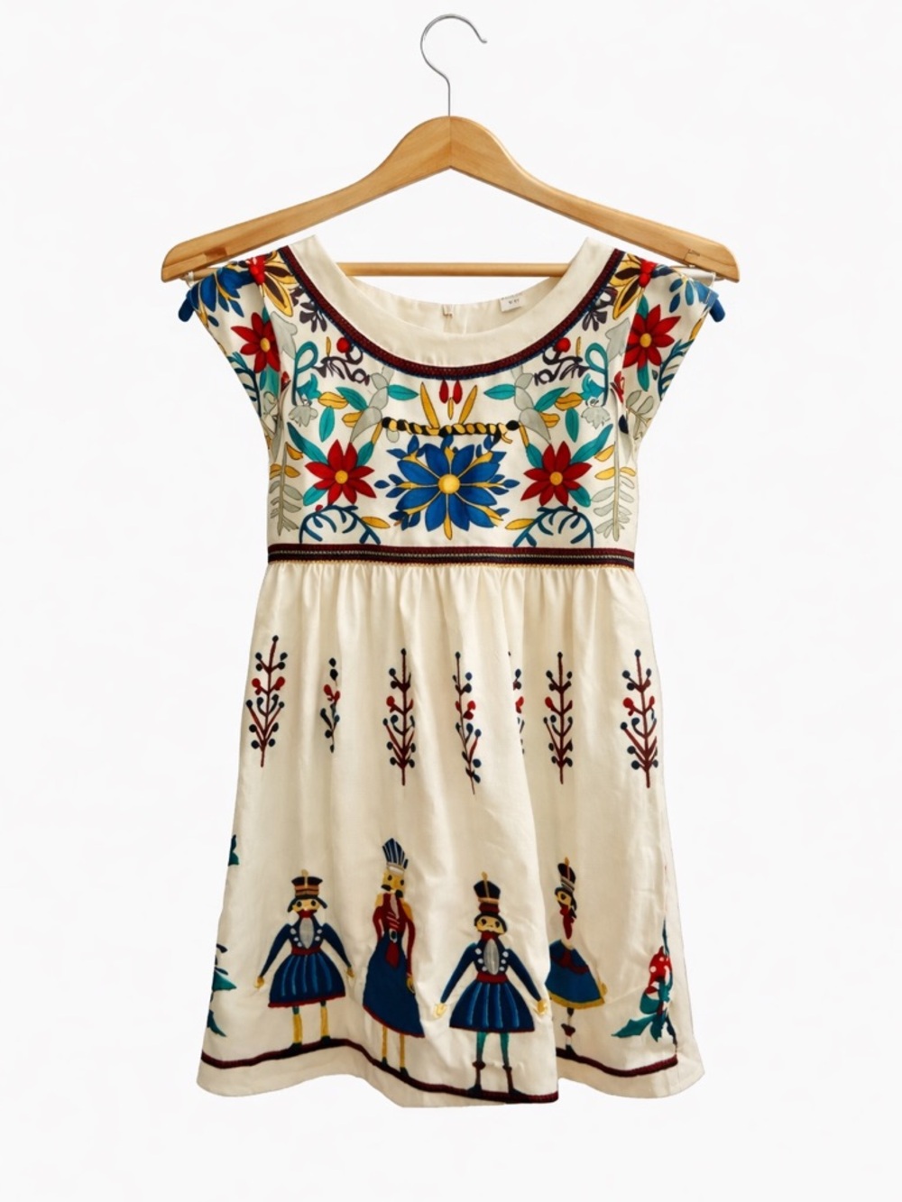 ✨ Mini Taylor Girls Folk Art Dress | Size 8–9Y